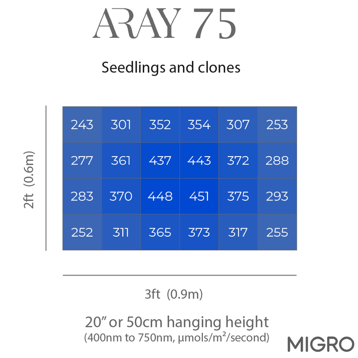 MIGRO ARAY 75 Seedling - MIGROLIGHT